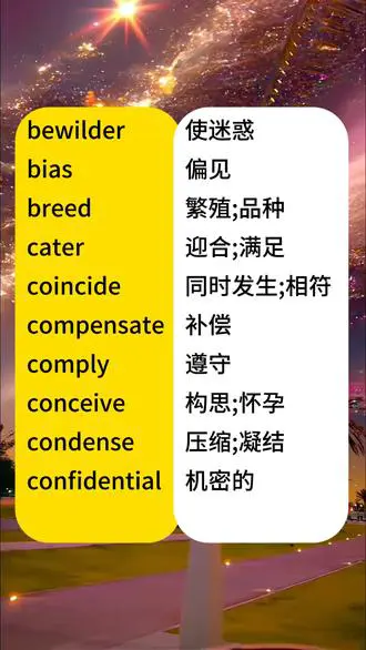 每日英语单词学习