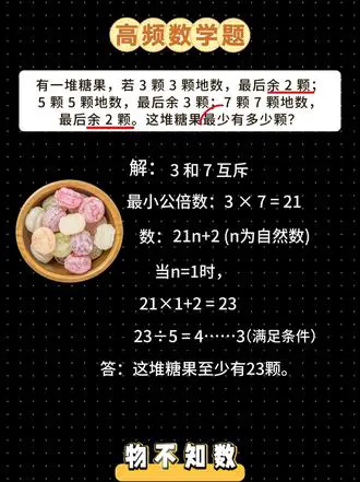 物不知数问题巧解答