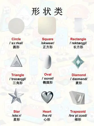 15秒速记形状英语单词