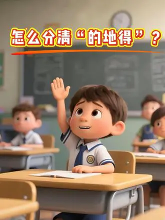 口诀歌分清“的地得”