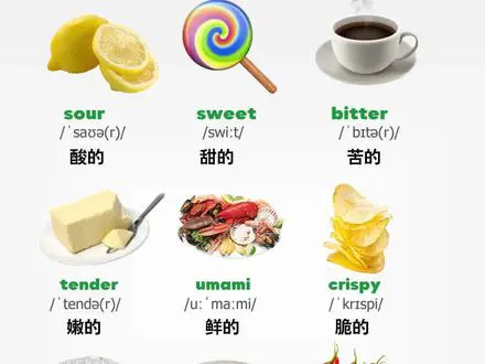 一分钟速记九个味道英语单词